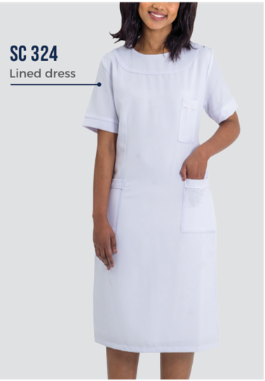 324 Lined Dress Round Neck